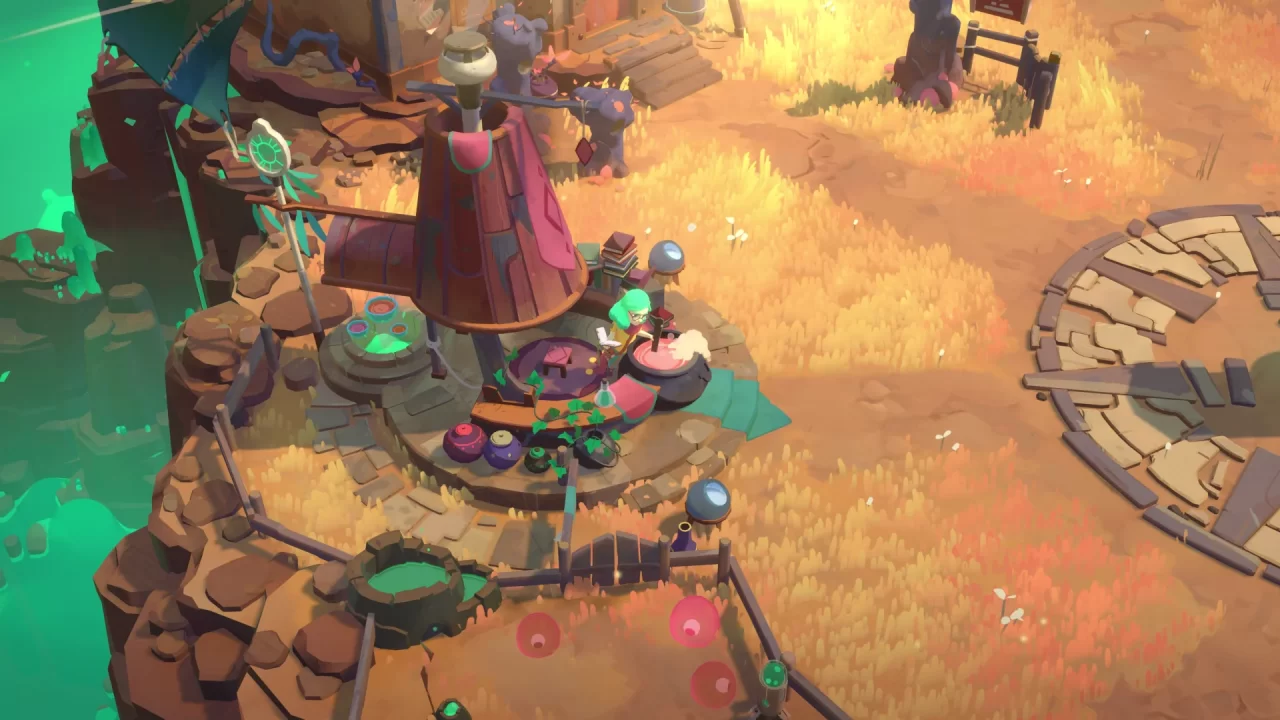 Exploring the outdoors in Moonlighter 2.