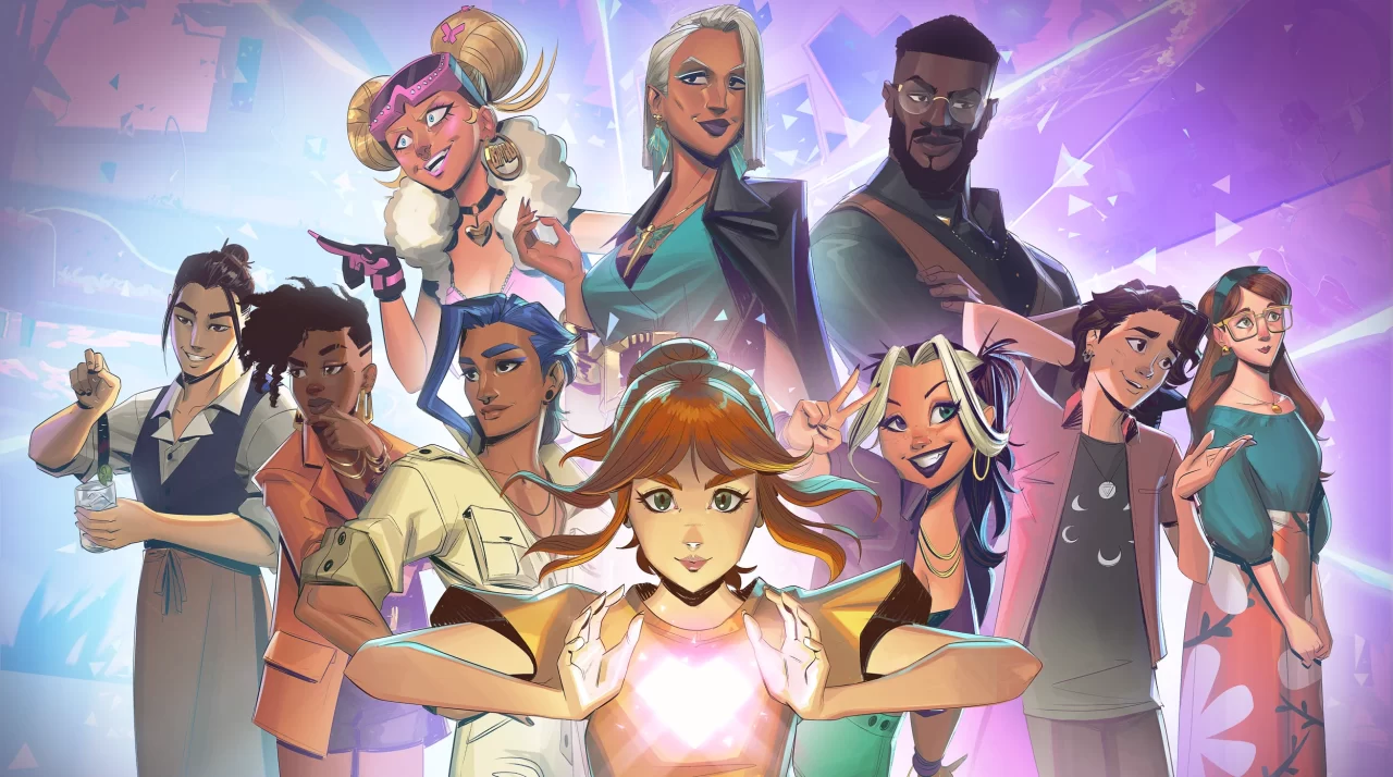 Artwork of Nova Hearts, one of the RPGs coming this week
